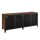 Alternate image 0 for Forest Gate&trade; Willow 60-Inch TV Console with Metal Mesh Doors in Dark Walnut