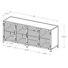 Alternate image 7 for Forest Gate&trade; Willow 60-Inch TV Console with Metal Mesh Doors in Dark Walnut