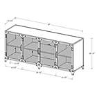 Alternate image 9 for Forest Gate&trade; Willow 60-Inch TV Console with Metal Mesh Doors in Dark Walnut