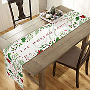 Holly Berry Personalized Christmas Table Runner