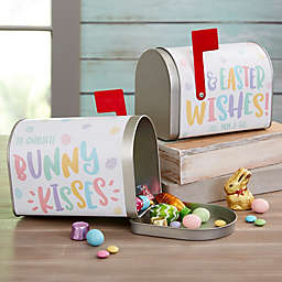 Bunny Kisses Personalized Metal Easter Treat Kids Mailbox