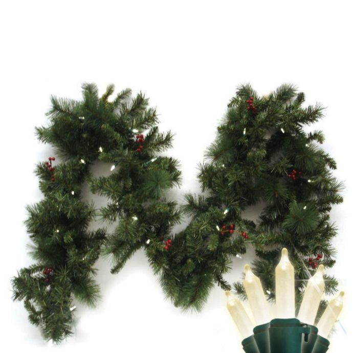 battery operated garland for stairs