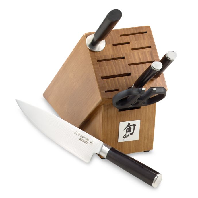 Shun Classic 6Piece Knife Block Set and Open Stock Cutlery Bed Bath