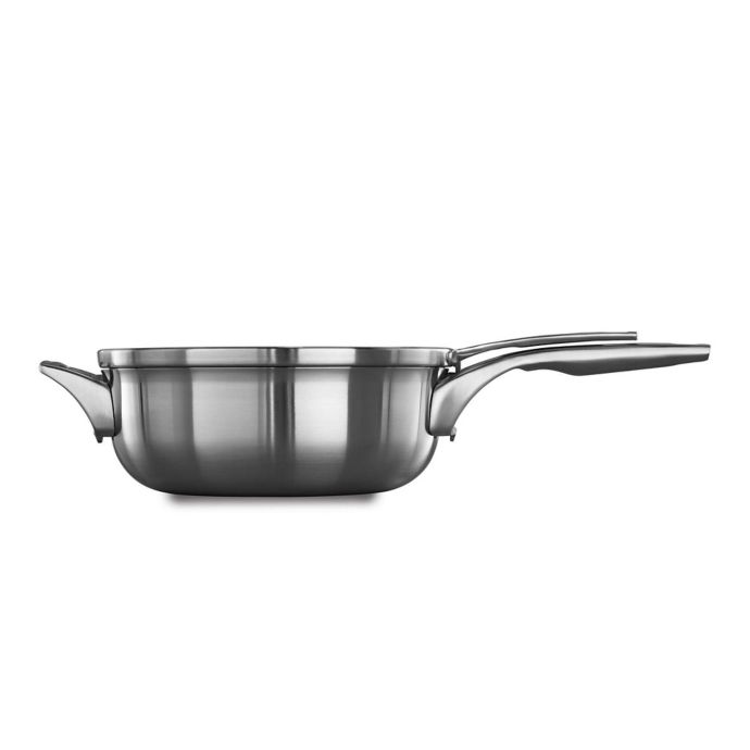 Calphalon Premier Space Saving Stainless Steel Chef S Pan With Lid Bed Bath Beyond