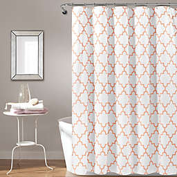 Lush Decor Bellagio Shower Curtain in Blush