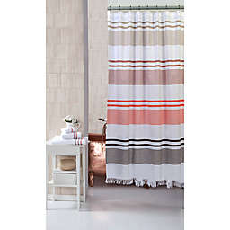 Seal Bold Stripe Shower Curtain in Taupe
