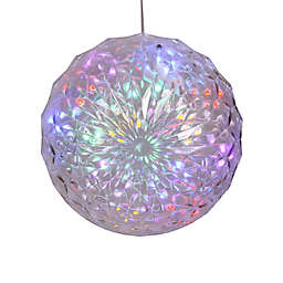 Vickerman 6-Inch Lit Crystal Ball Outdoor Christmas Ornament