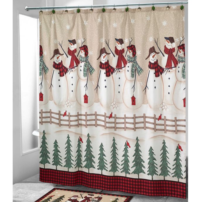 Avanti Snowmen Gathering Shower Curtain Bed Bath and Beyond Canada