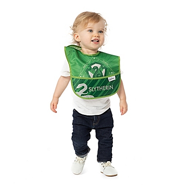 Bumkins&reg; 3-Pack Slytherin&trade; SuperBibs in Green/Grey. View a larger version of this product image.