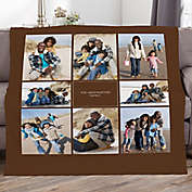 Photomontage Personalized 60-Inch x 80-Inch Photo Fleece Blanket