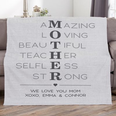 personalized blanket for mom