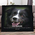 Alternate image 0 for Pet Memorial Personalized 60-Inch x 80-Inch Fleece Photo Blanket