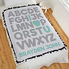 Alternate image 0 for Alphabet Message Personalized 50-Inch x 60-Inch Tie Baby Blanket