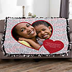 Alternate image 0 for Love You This Much Personalized 50-Inch x 60-Inch Tie Photo Blanket