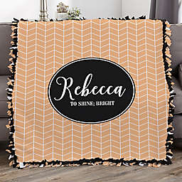 Patterned Name Meaning Personalized 50-Inch x 60-Inch Tie Blanket