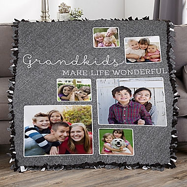 They&#39;re Worth Spoiling Personalized 50-Inch x 60-Inch Tie Photo Blanket. View a larger version of this product image.