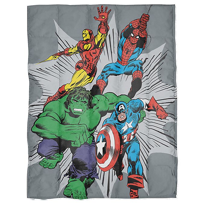 Comics Reversible Weighted Blanket, Queen Size Weighted Blanket Bed Bath And Beyond