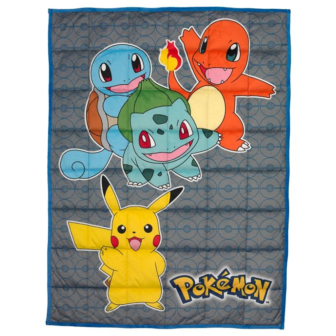 Pokemon Reversible 36-Inch x 48-Inch Weighted Blanket in Yellow Multi