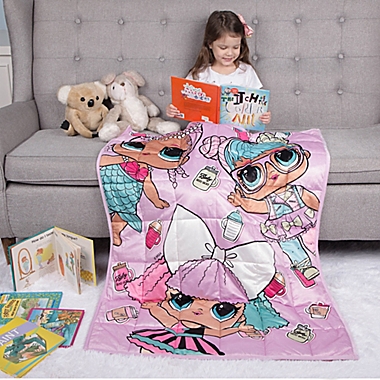 LOL Surprise Reversible 36-Inch x 48-Inch Weighted Blanket in Purple Multi. View a larger version of this product image.