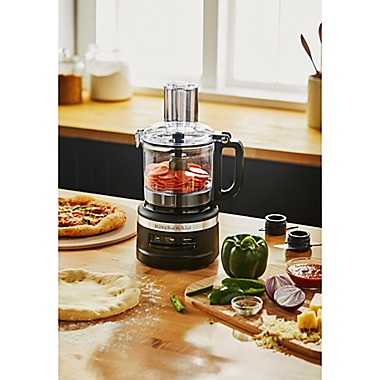 KitchenAid&reg; 7-Cup Food Processor in Matte Black. View a larger version of this product image.