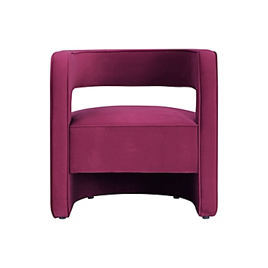 Nicole Miller Jon Swivel Accent Chair in Fuchsia. View a larger version of this product image.