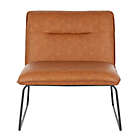 Alternate image 3 for LumiSource&reg; Casper Side Chair in Camel/Black