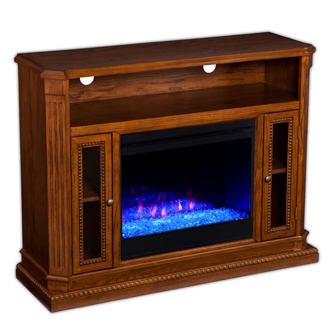 Southern Enterprises C Atkinson Media Stand Color Changing Electric