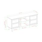 Alternate image 3 for Forest Gate&trade; 58-Inch Panel Door TV Stand