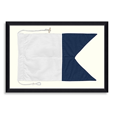 Nautical Flag 3 27-Inch x 19-Inch Framed Shadow Box. View a larger version of this product image.