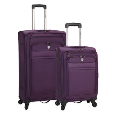 purple luggage sets