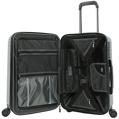 Latitude 40°N&reg; Ascent 2.0 20-Inch Hardside Spinner Carry On Luggage in Blue. View a larger version of this product image.