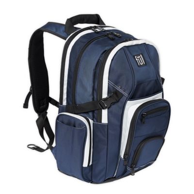 laptop backpack with luggage strap