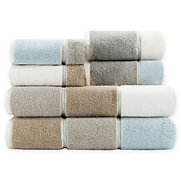 Caro Home Horizontal Bands 6-Piece Towel Set in Linen