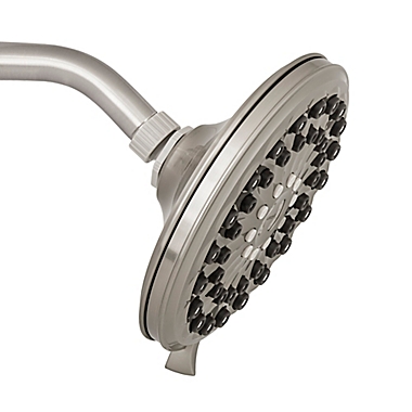 Waterpik&reg; 6-Spray Showerhead with PowerPulse in Brushed Nickel. View a larger version of this product image.