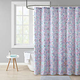 Mi Zone Pearl Metallic Printed Shower Curtain