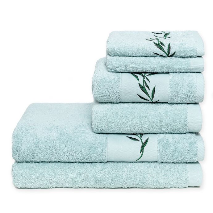 Ozan Premium Home® Nature 6Piece Bath Towel Set in Green Bed Bath