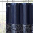 Alternate image 3 for Madison Park Aubrey Jacquard Shower Curtain in Navy