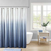 Madison Park Ara Ombre Printed Seersucker Shower Curtain