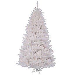 Vickerman Sparkle White Spruce Pre-Lit Christmas Tree with Clear Lights