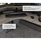 Alternate image 6 for Jamesdar Carnegie Power Gaming L-Desk in Grey/Black