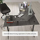 Alternate image 8 for Jamesdar Carnegie Power Gaming L-Desk in Grey/Black