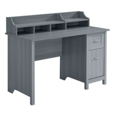 Techni Mobili Classic Office Desk with Storage in Grey