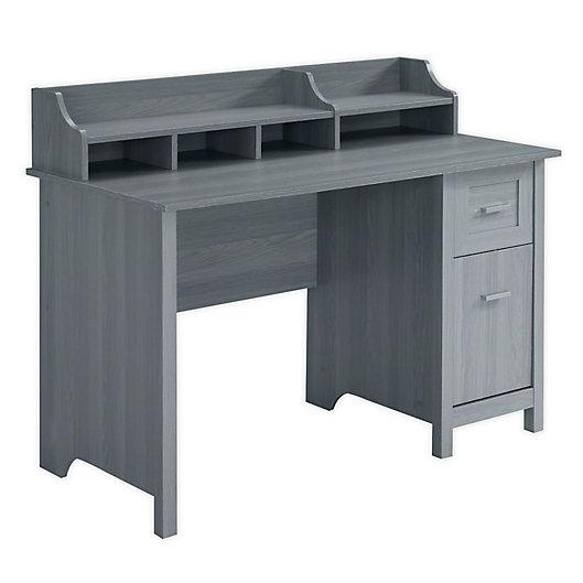 Alternate image 1 for Techni Mobili Classic Office Desk with Storage in Grey