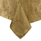 Alternate image 0 for Elrene Poinsettia Elegance 60-Inch x 144-Inch Tablecloth in Gold