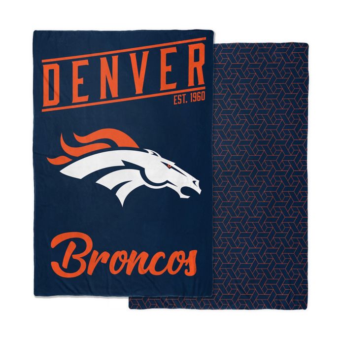 VTG DENVER BRONCOS FRINGE Throw Blanket SUPER BOWL XXII ...