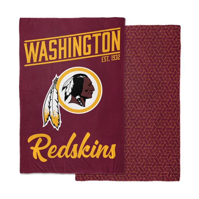 NFL Washington Redskins Reversible 6 lb. Quilted Weighted Blanket Bed