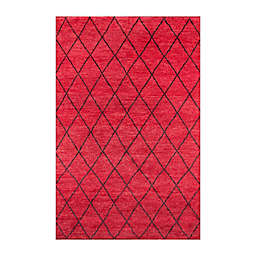 Momeni® Atlas Geometric 5' x 8' Area Rug in Red