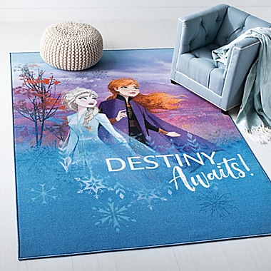 Disney&reg; Frozen 2 Destiny Rug in Blue. View a larger version of this product image.