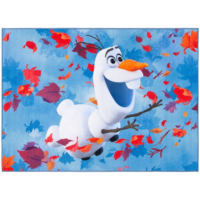 Disney Frozen 2 Olaf Rug In Blue