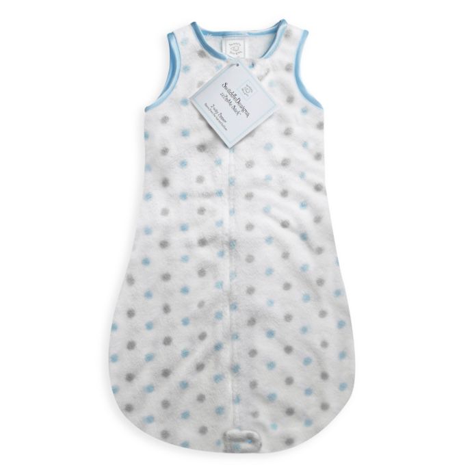 Swaddle Designs® Cozy zzZipMe Sack in Blue Dots buybuy BABY